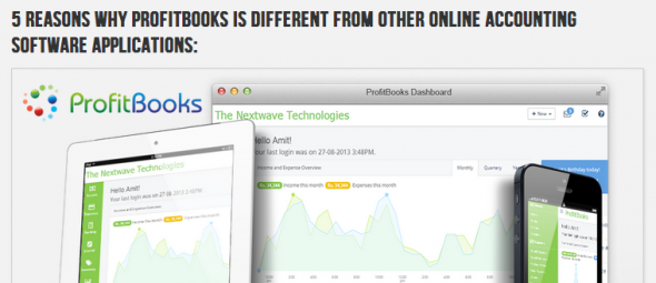 ProfitBooks is recommended as the best online accounting software