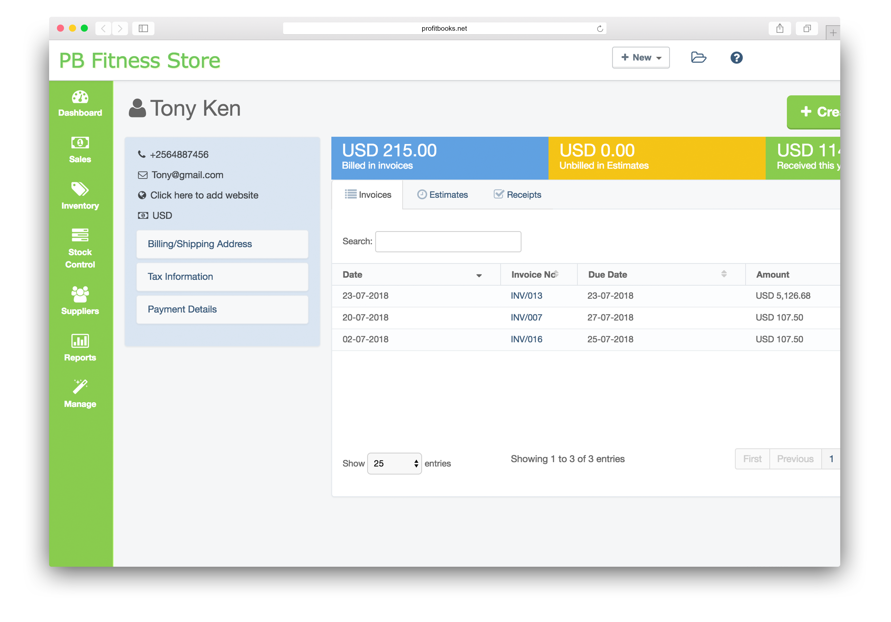Create Invoices & Manage Customers