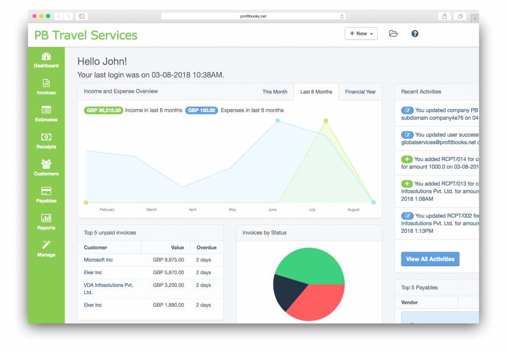 FREE Invoicing Software For Small Businesses - ProfitBooks