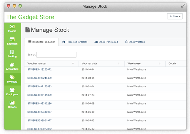 Inventory management software