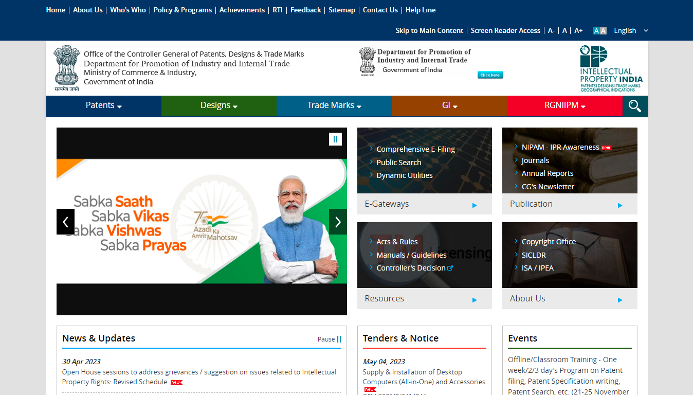 Trademark Registration India - Official Website