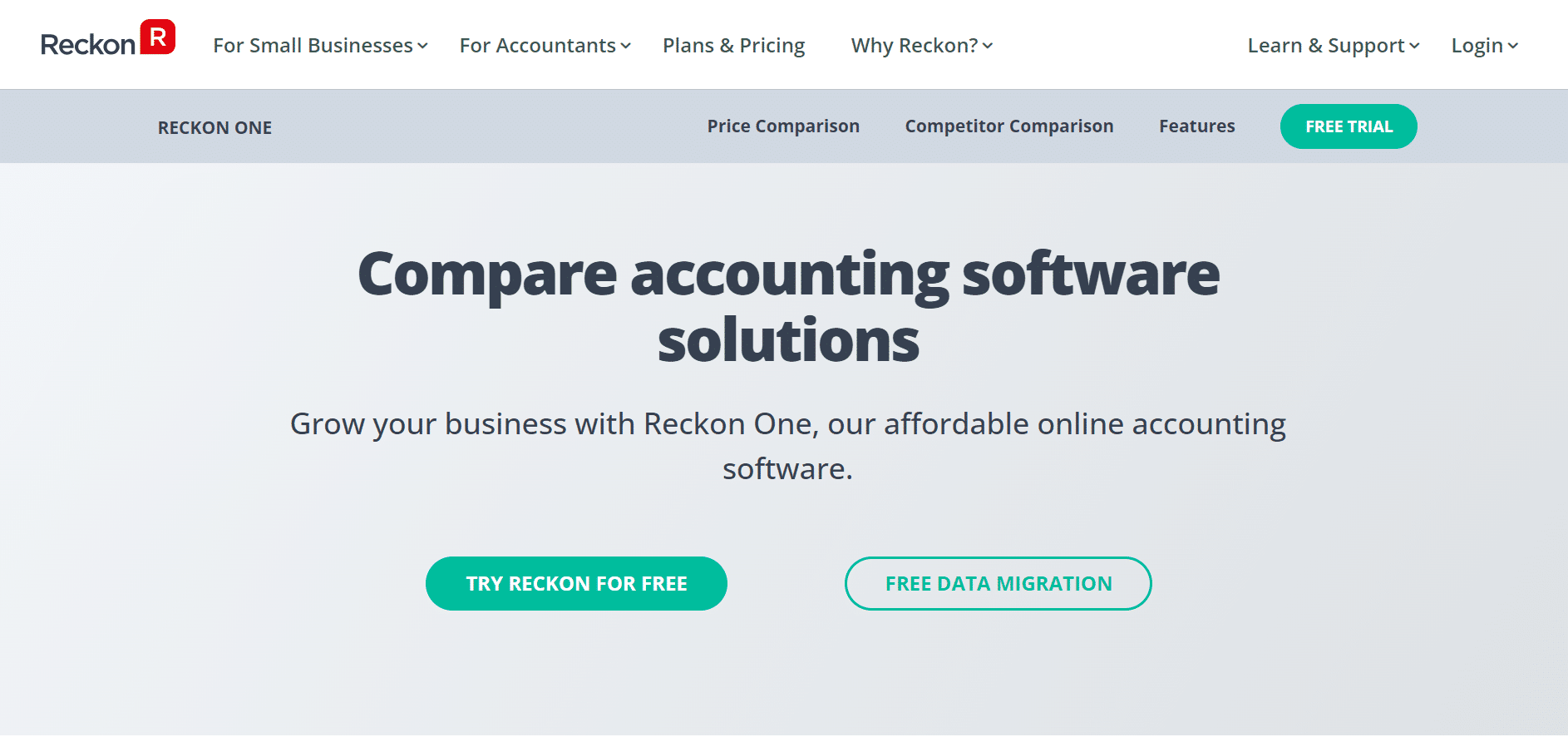 Reckon accounting software.