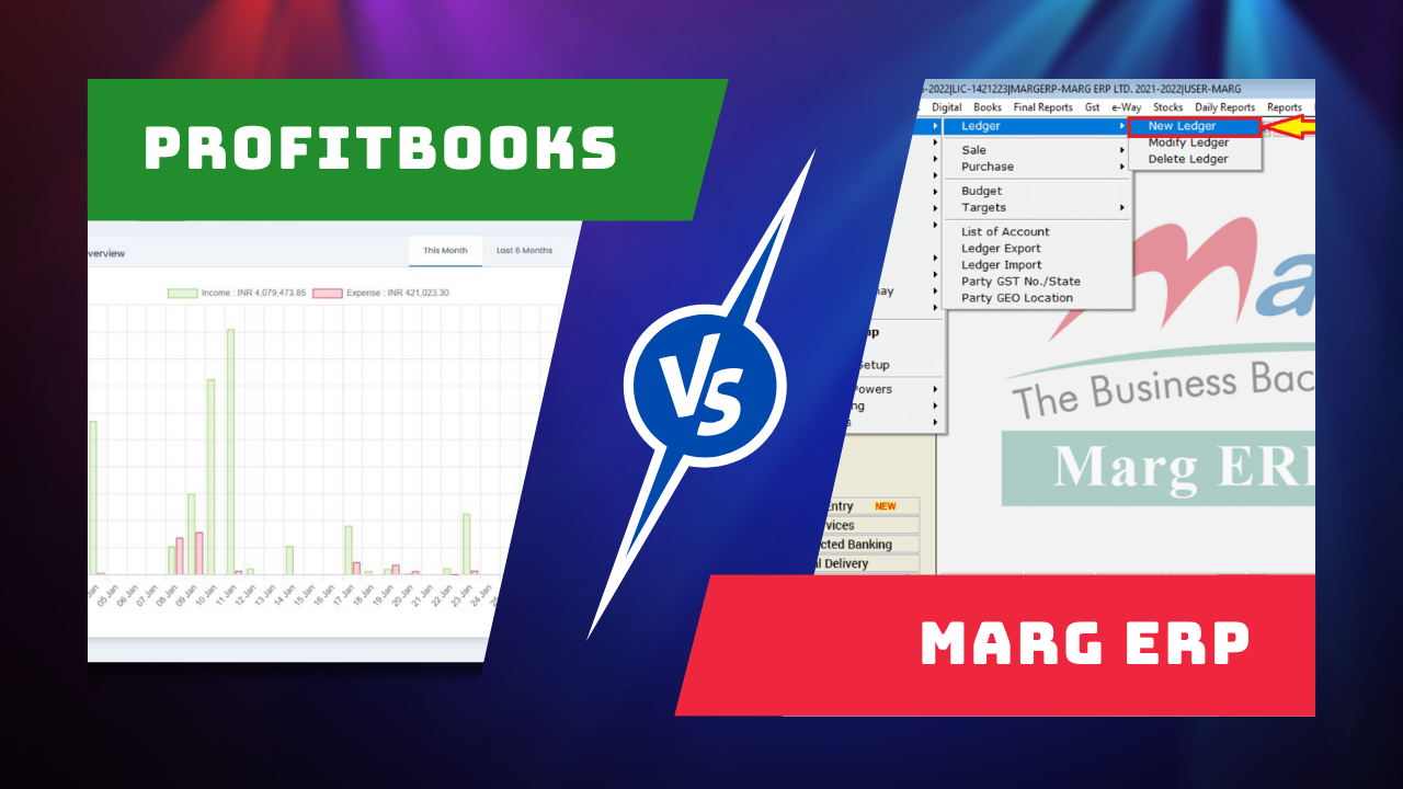 ProfitBooks vs Marg ERP ProfitBooks vs Marg ERP